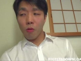 Big tits asian blowing juvenile until he cums